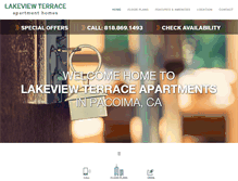 Tablet Screenshot of lakeviewterrace-apts.com